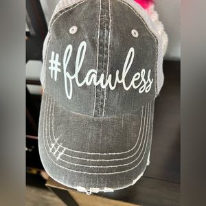 #Flawless Distressed Trucker Cap